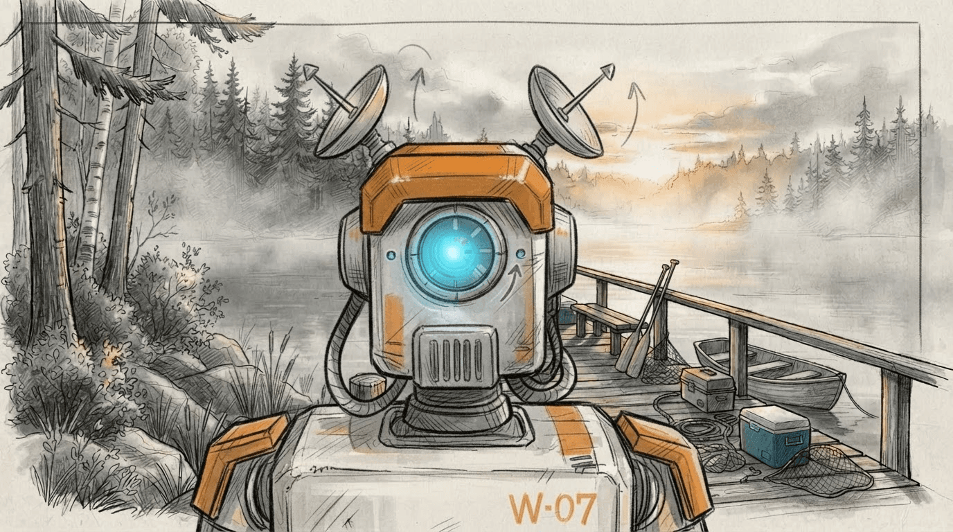 Storyboard frame: Wally's Comeback